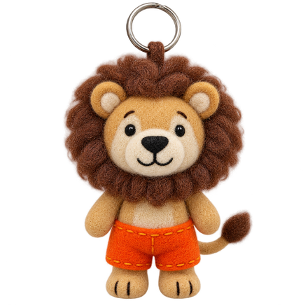 Löwe Leo in Shorts