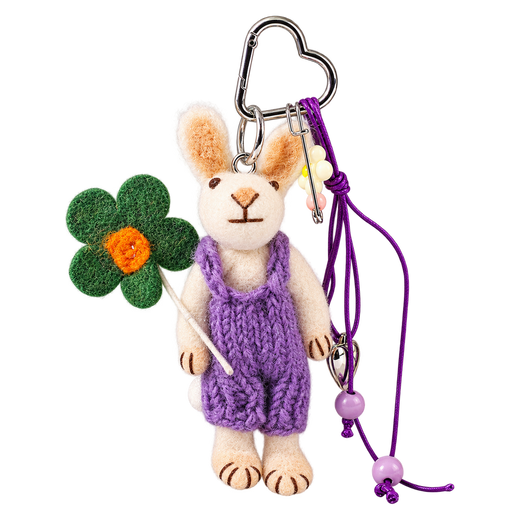 Lilac Dungaree Bunny