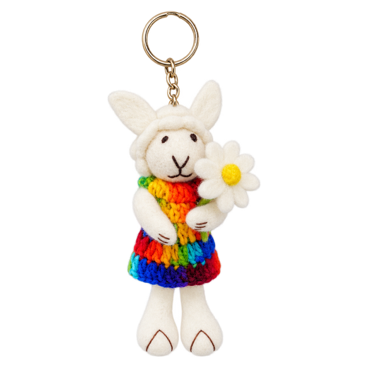 Oops-a-Daisy Sheep – Mouton en feutre pour sac