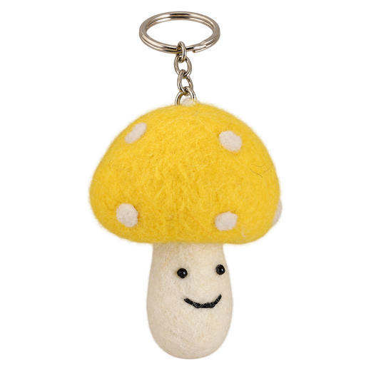 Honey Cap – Llavero de seta de fieltro