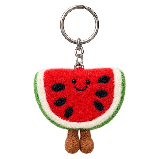 Half-Moon Melon – Colgante de fieltro para bolso