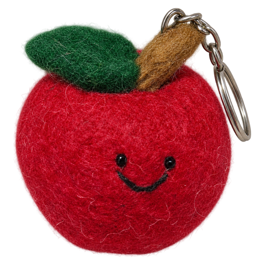 Big Red Apple – Vilten appel-sleutelhanger