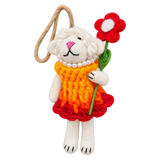 Sunshine Sheep – Brebis en feutre pour sac