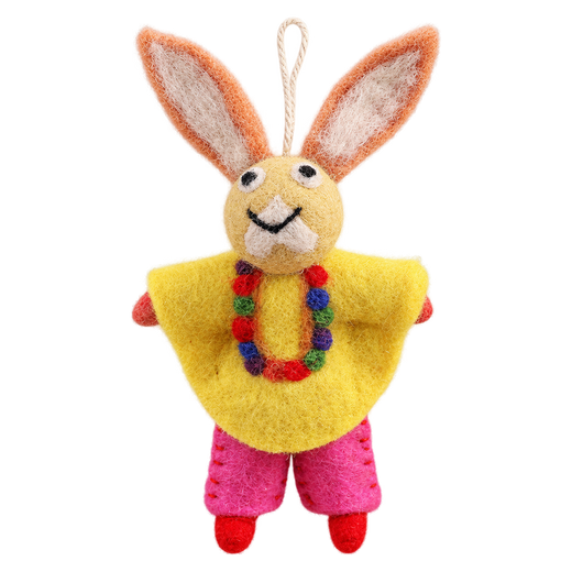 Poncho Bunny in Yellow
