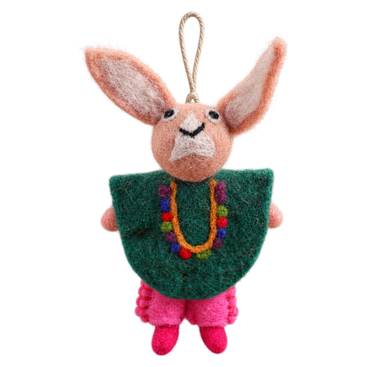 Poncho Bunny in Bottle Green