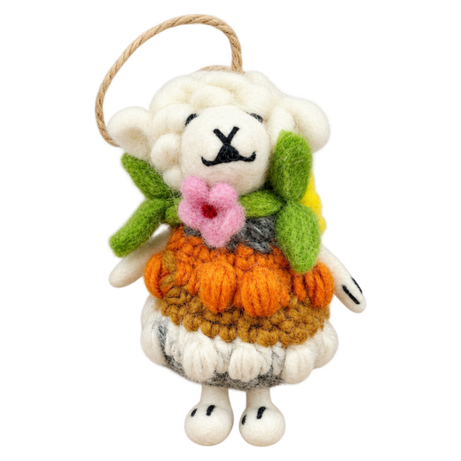Gingerbread Sheep – Mouton décoratif en feutre