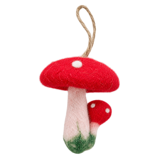 Big and Little Toadstool – Adorno de fieltro