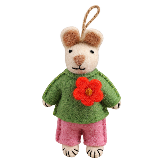 Buttonhole Bunny in Green