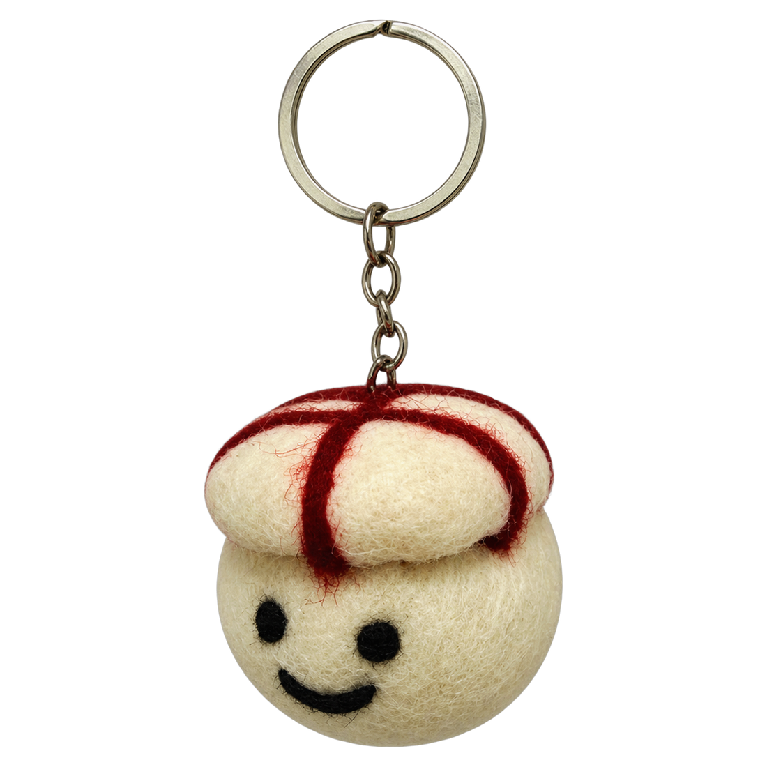 Maguro Sushi, felt keychain on a key ring