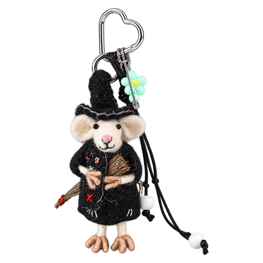 Broomstick Mouse – Bijou de sac souris en feutre