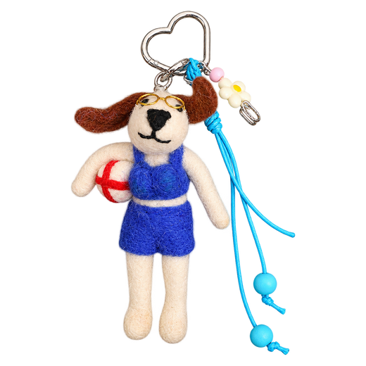 Lido Pup – Ciondolo da borsa cane in feltro