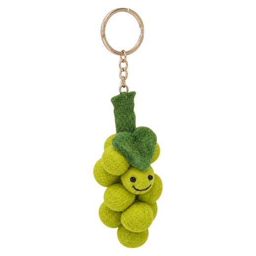 Greta Grape – Llavero de uvas de fieltro