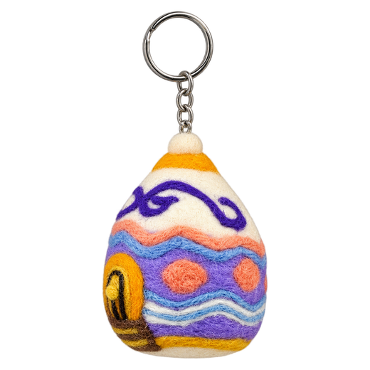Purple Swirl Yurt Charm