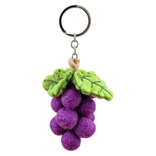 Velvet Grapes – Vilten druiven-sleutelhanger
