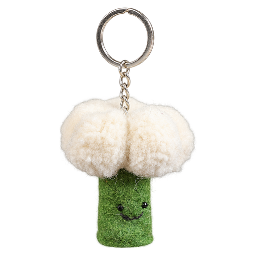 Fluffy Cauliflower – Portachiavi cavolfiore in feltro