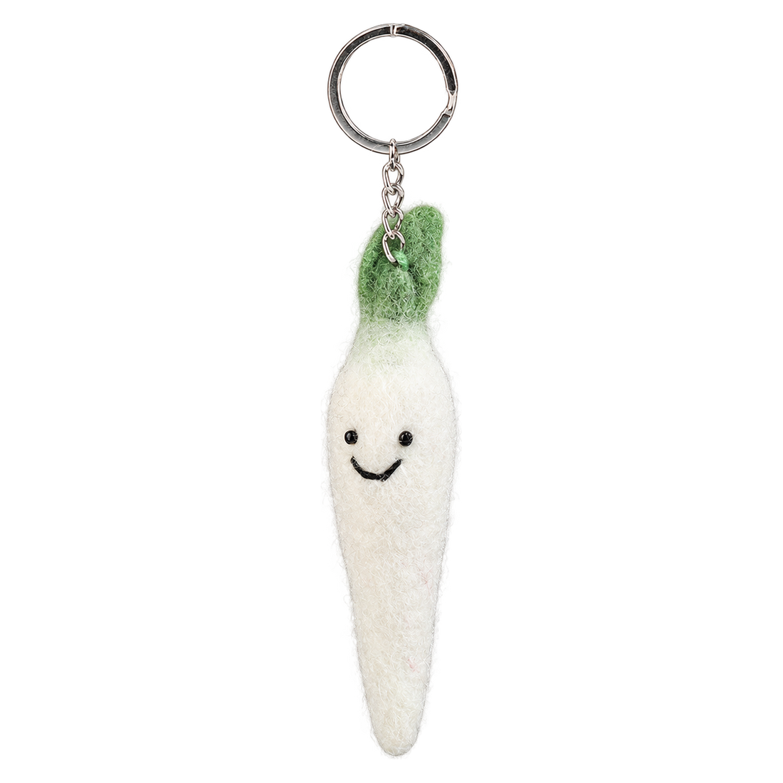 Danny Daikon, felt keychain on a key ring