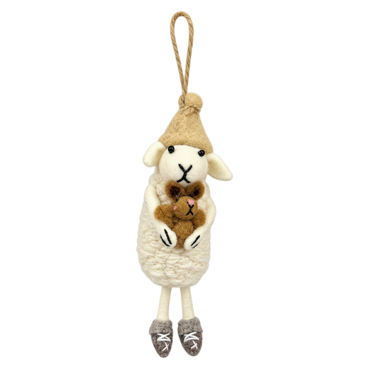 Cuddles the Sheep – Felt Sheep Bag Charm