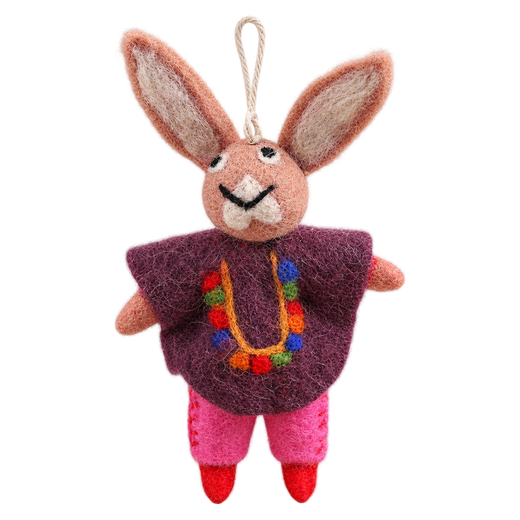 Poncho Bunny in Plum