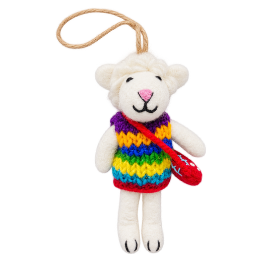 Spotty Bag Sheep – Bijou de sac mouton en feutre