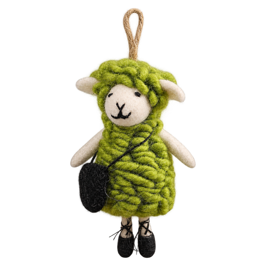 Gooseberry Sheep – Pecorella in feltro, charm da borsa