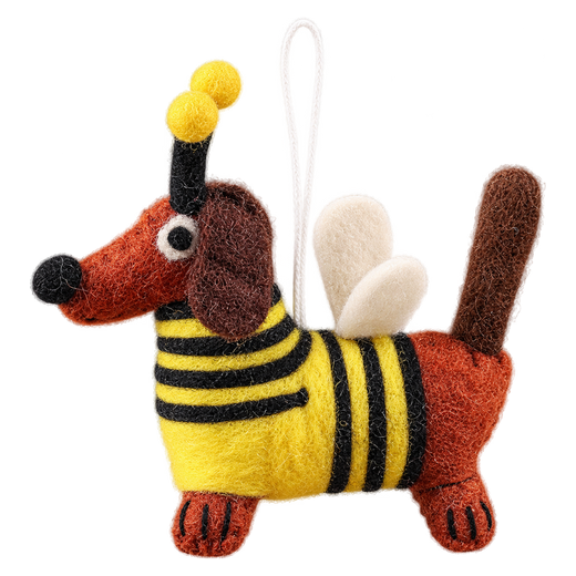 Buzzy the Sausage Dog – Ciondolo da borsa in feltro