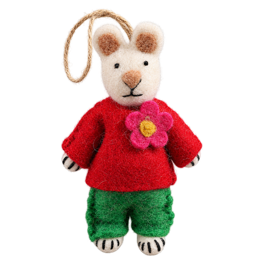 Buttonhole Bunny in Red