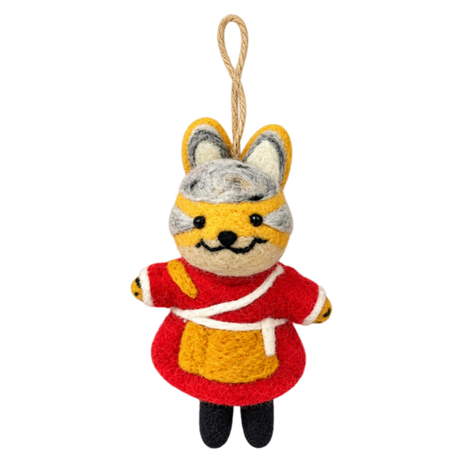 Sandy the Fox – Colgante de zorro de fieltro para bolso